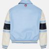 NBA All-Star Limited Edition Iconic Blue & White Leather Bomber Jacket