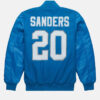 NFL Starter Barry Sanders GOAT Limited Edition Blue Letterman Varsity Jacket