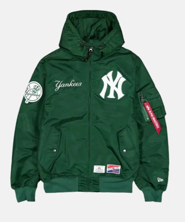 NewYorkYankeesxAlphaIndustriesxNewEraJacketGreen