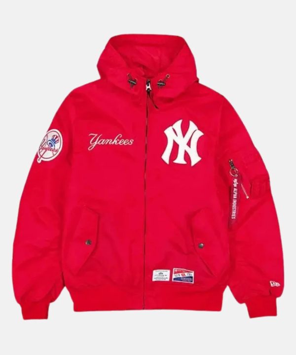 NewYorkYankeesxAlphaIndustriesxNewEraJacketred