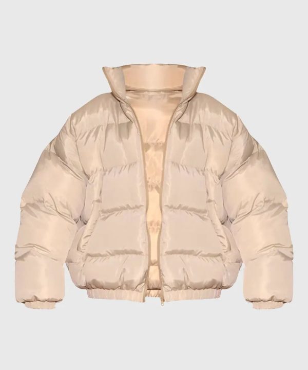 Cream Extreme Oversized Off whitte Down Puffer Jacket For Women