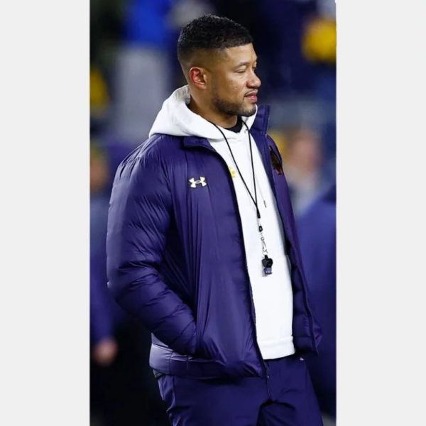 Notre Dame Marcus Freeman Puffer Jacket