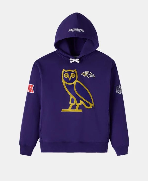 OVOxNFLBaltimoreRavensOGOwlHoodiePurple