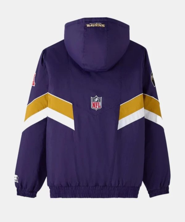 OVOxNFLBaltimoreRavensStarterSidelinePufferHoodedJacket