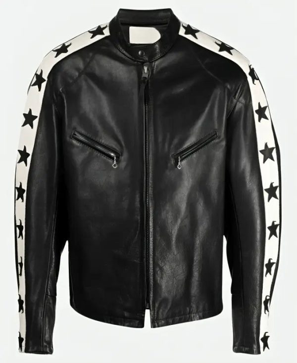 OdellBeckhamJr.SuperBowlPartyLeatherJacket