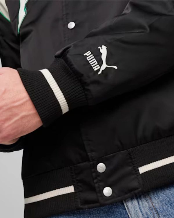 PUMA Team Varsity Black Jacket