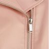 Pink Leather Faux Jacket