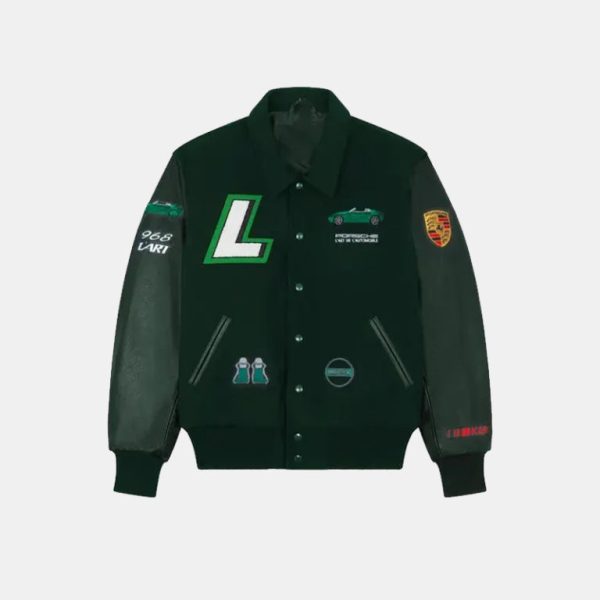 PorscheL_ART968VarsityJacketGreen