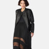 Quilted Black Leather Jacket