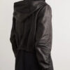 RICKOWENSSlim-FitLeatherHoodedBomberJacket