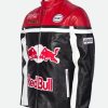RacerRedBullRacingLeatherMotorcycleJacketForSale