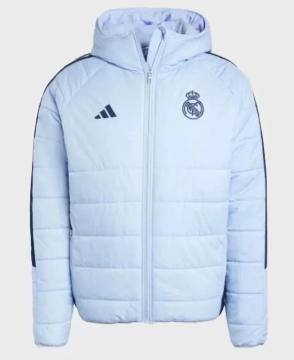 Real Madrid Training Hooded Puffer Zip up Jacket