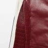 Red Cherry Crop Leather  Mango Jacket