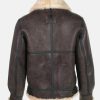 ResidentEvil4RemakeLeonKennedyBrownLeatherShearlingJacket