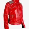 ShopMichaelJacksonBeatItRedLeatherJacketForMenandWomen