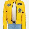 ShopUmaThurmanKillBillTheBrideAkaBeatrixKiddoYellowLeatherMotorcycleJacket