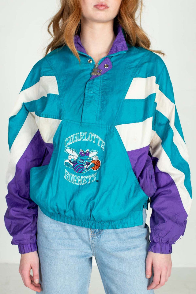 Shop Vintage NBA Charlotte Hornets Starter Anorak Jacket (1990s) 19802