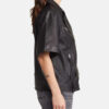ShortSleeveLeatherBikerJacket