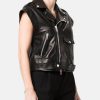 ShortSleeveLeathermotorcycleJacket