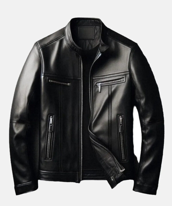 SkeletonDesignLeatherJacket