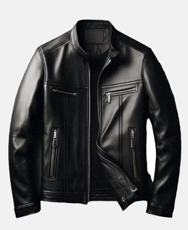 SkeletonDesignLeatherJacket