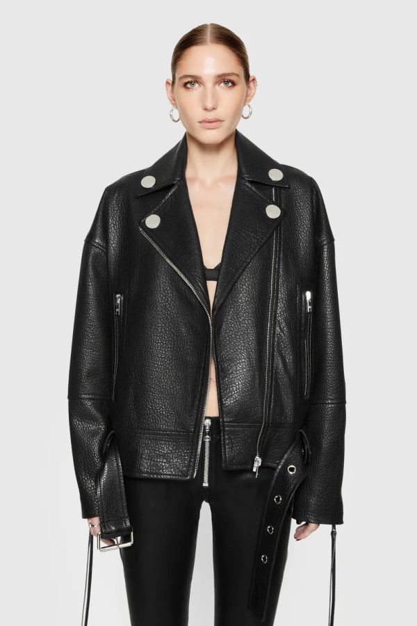 StevieOversizedLeatherMotoJacket