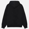 StussyBlackSportswearHoodieForSale