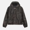 StussyStonewashLeatherJacket