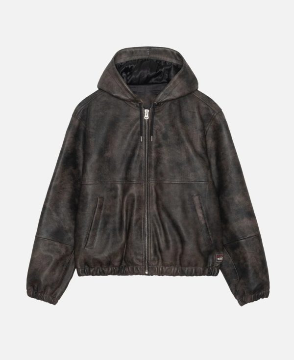 StussyStonewashLeatherJacket