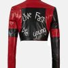 SuicideSquadHarleyQuinnCropRedJacket