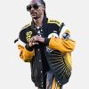 SundayNightFootballSnoopDoggPittsburghSteelersBlackYellowVarsityBomberJacket