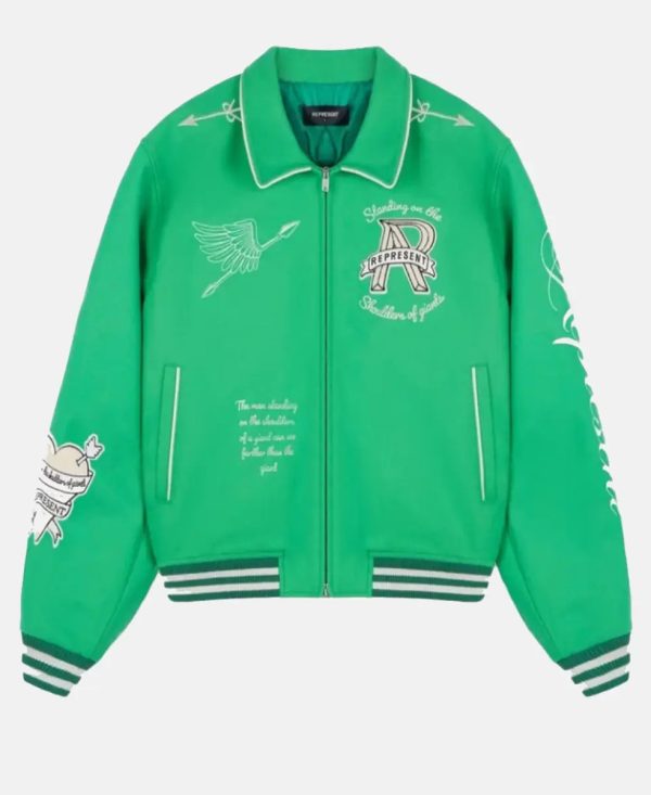 SupacellRapmanGreenLettermanJacket