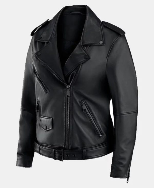 SuperBowlLIXRebeccaMinkoffXErinAndrewsLeatherJacketBlack