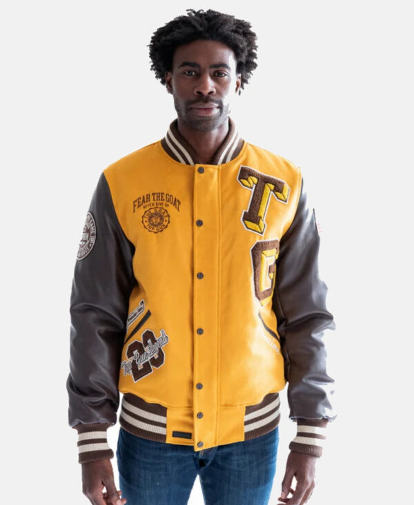 TOP GUN BEAR GOAT VARSITY JACKET