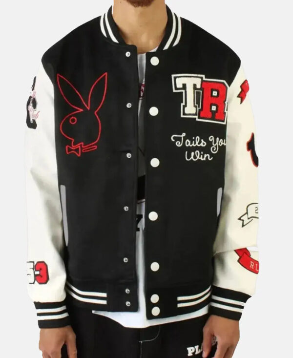 TRUERELIGIONXPLAYBOYGOODBUNNYVARSITYJACKET