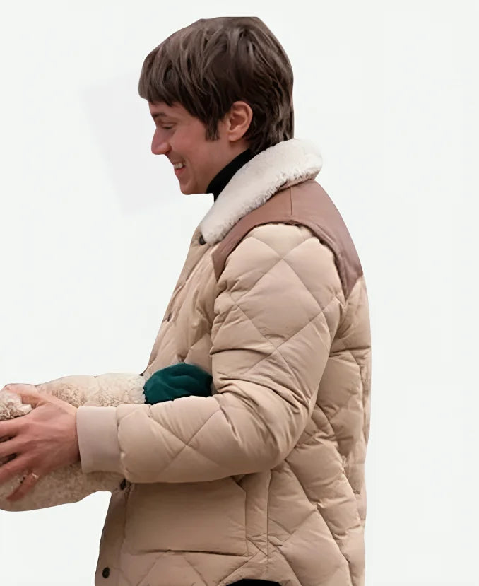 TV Series Emily in Paris S04 Lucas Bravo Beige Quilted Jacket