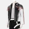 Tekken 8 Game Fighter Jin Kazama Black Leather Hooded Jacket