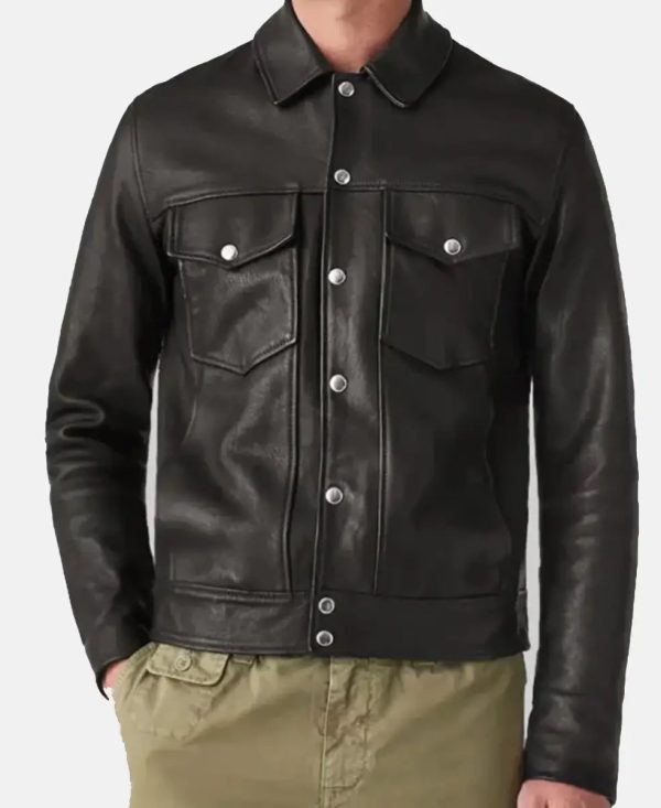  Analyzing image     TheMinistryofUngentlemanlyWarfareFreddyAlvarezBlackLeatherJacket
