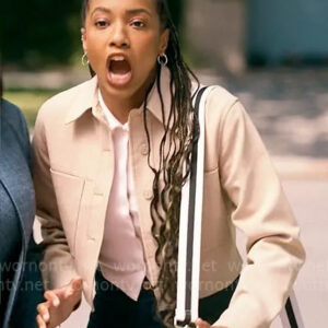 TheSexLivesofCollegeGirlsAlyahChanelleScottCroppedJacketBeige