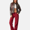 Thunder Washed Faux Leather Jacket
