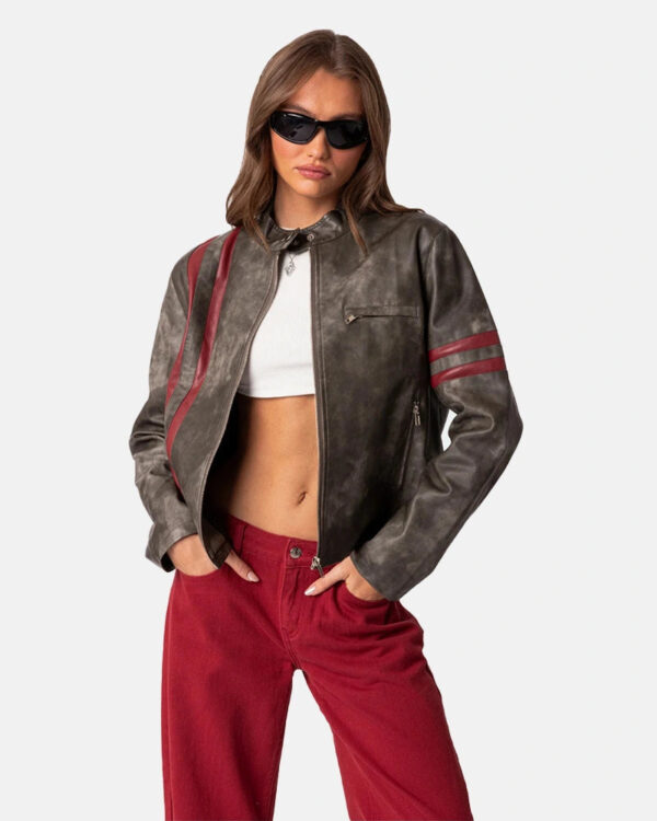 Thunde rWashed Leather Jacket