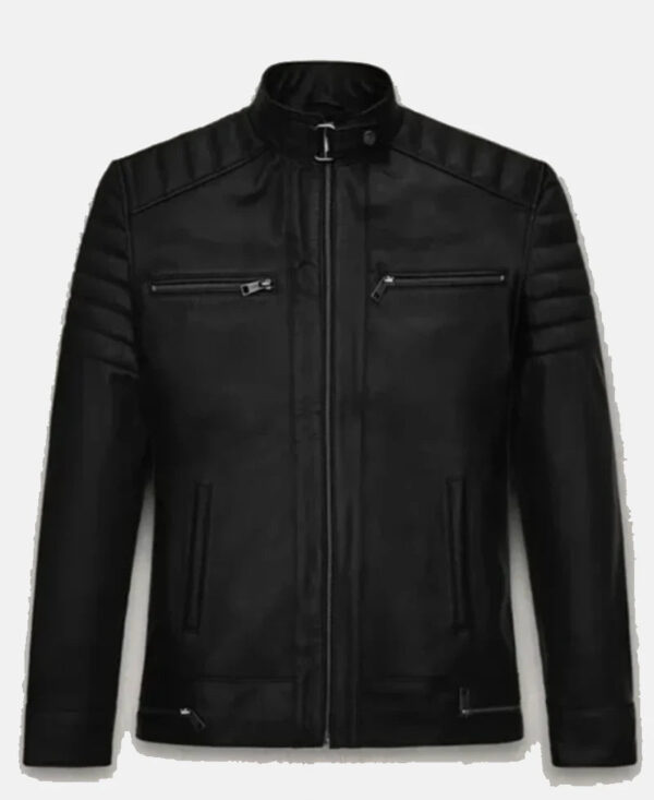 Top G Andrew Tate Black Leather Biker Jacket