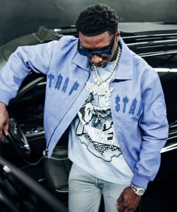 Trapstar And Avirex New Collaboration Purple Leather Bomber Jacket