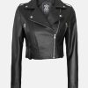 UEFAEURO2024GeorginaRodriguezBlackCropJacket