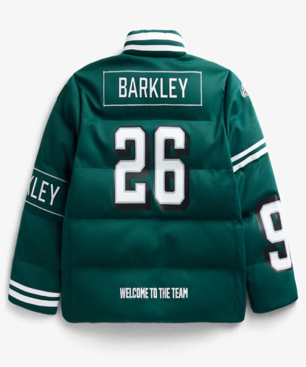 UnisexSaquonBarkleyMidnightGreenPhiladelphiaEaglesOffSeasonxNFLPlayerPufferJacket