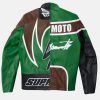 VansonSupremeYohjiYamamotoGreenLeatherCafeRacerJacket