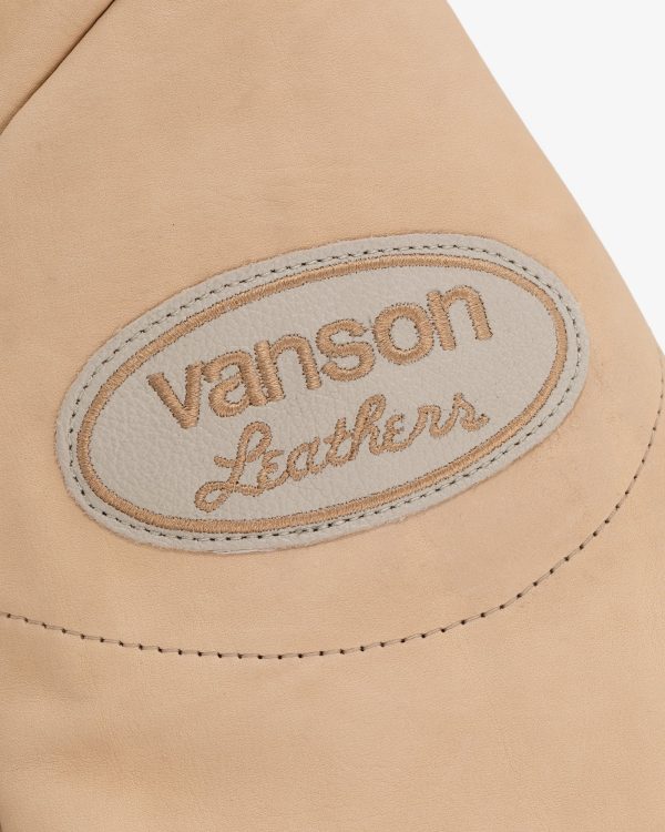 VansonTanLeatherJacket