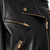 VersaceBlackLeatherMotorcycleJacketForSale