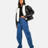 WomenAviatorShearlingBlackLeatherFurJacket