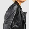 WomenBlack Classical Motorcycle Leather Jacket